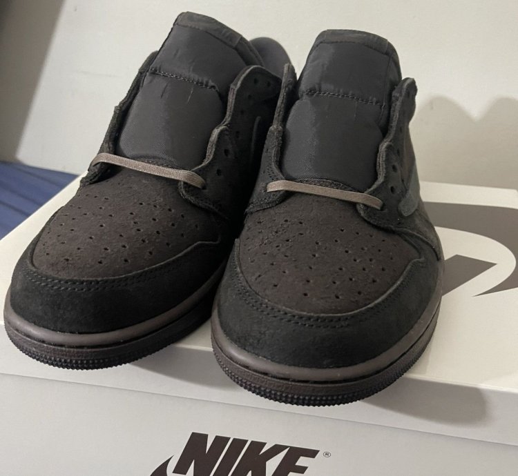 Travis scott Jordan one Low velvet browns