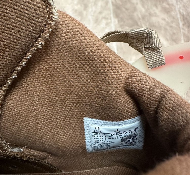 Travis Scott Khaki Jordan 6