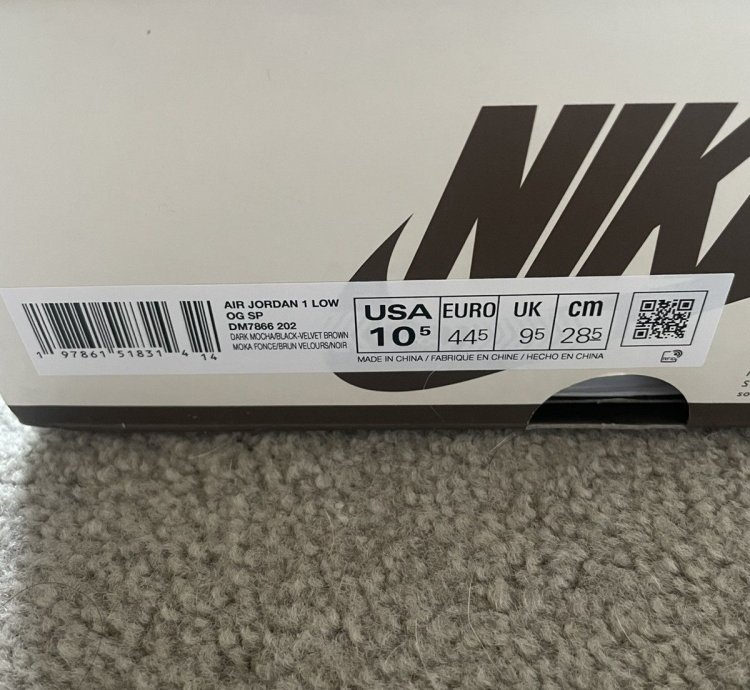 Travis scott velvet brown J1 low