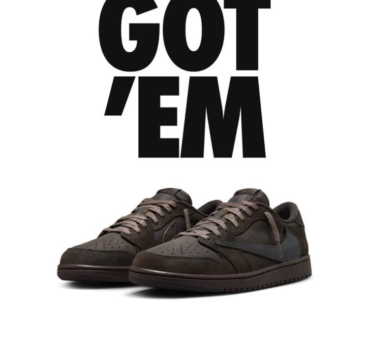 Travis Scott Velvet Brown Jordan 1 Retro Low OG SP Size 12