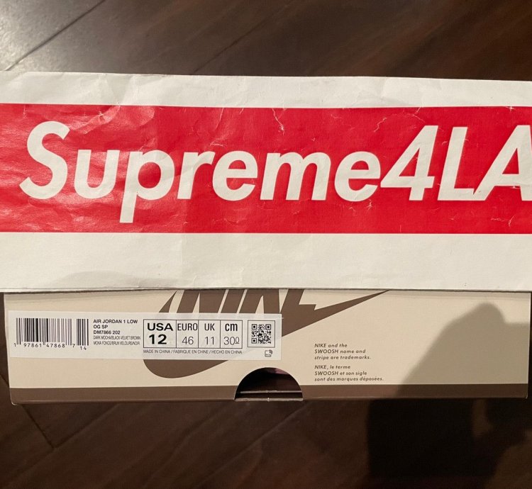 Travis Scott Velvet Brown Jordan 1 Retro Low OG SP Size 12