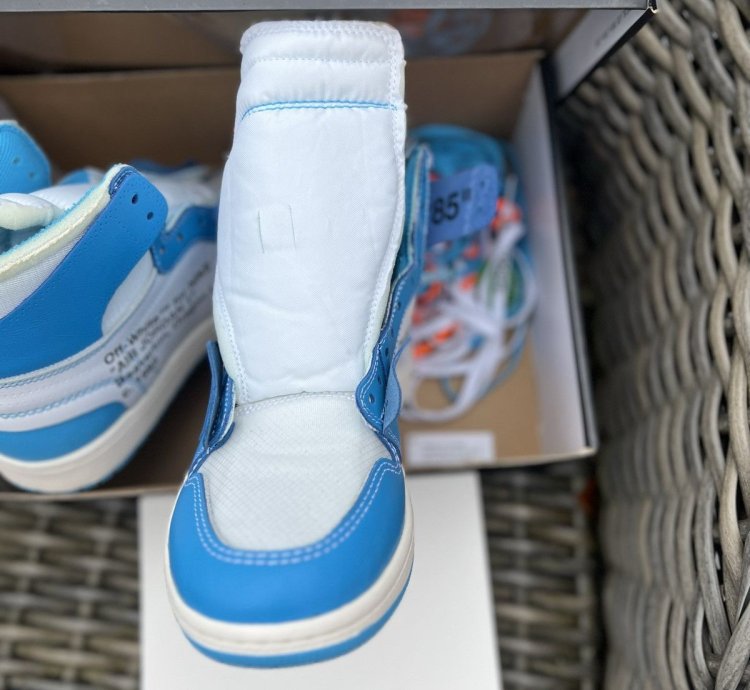UNC off white Jordan ones