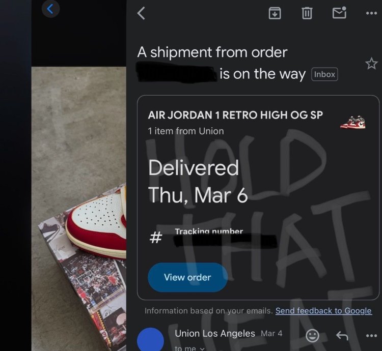 Union Jordan 1 Retro High OG SP Chicago Shadow