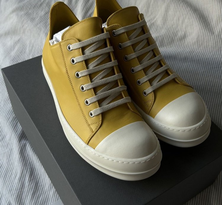 (43 5) Lemon Porterville Rick Owens Ramone Sneakers