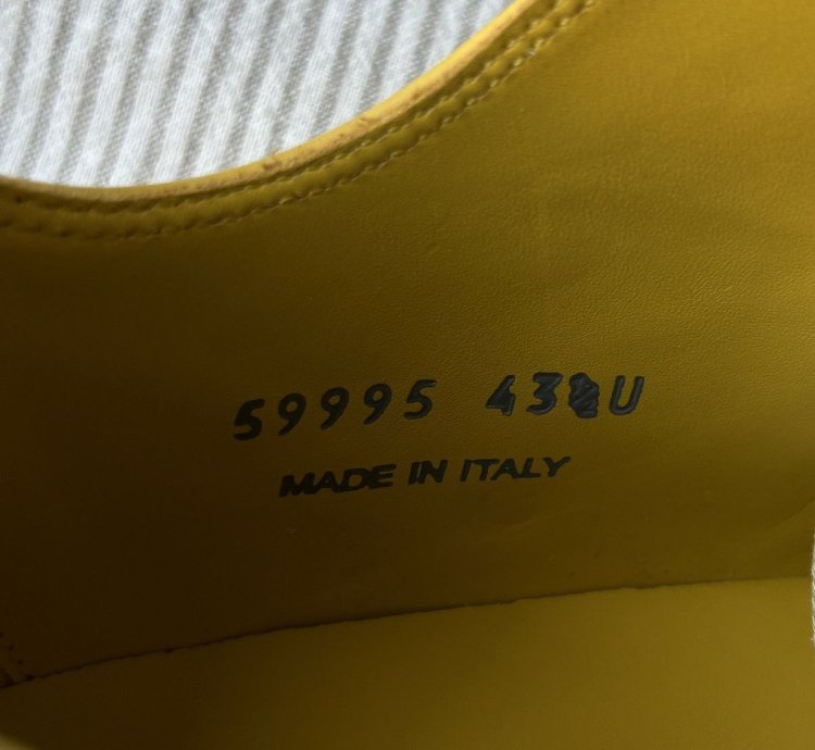(43 5) Lemon Porterville Rick Owens Ramone Sneakers