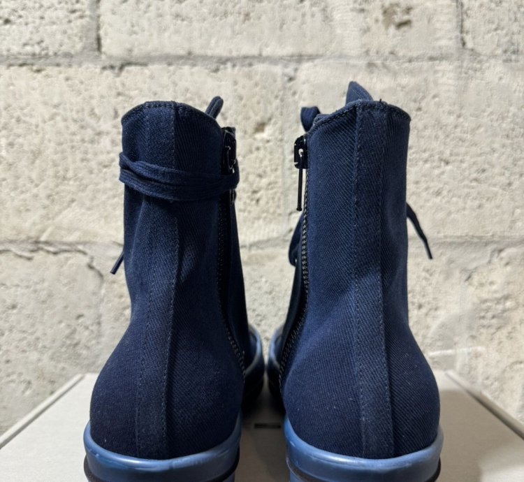 (NEW) RICK OWENS DRKSHDW High Top Ramones Blue