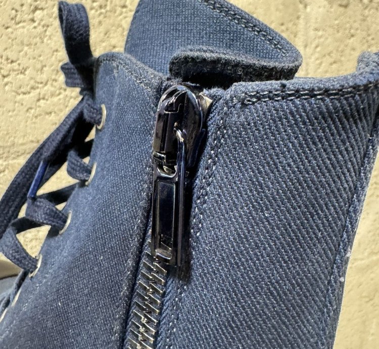 (NEW) RICK OWENS DRKSHDW High Top Ramones Blue