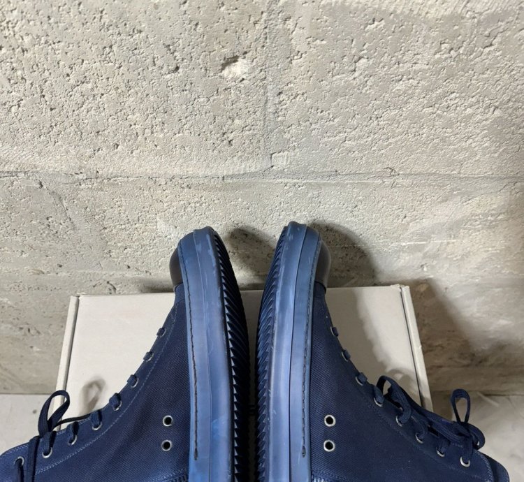 (NEW) RICK OWENS DRKSHDW High Top Ramones Blue