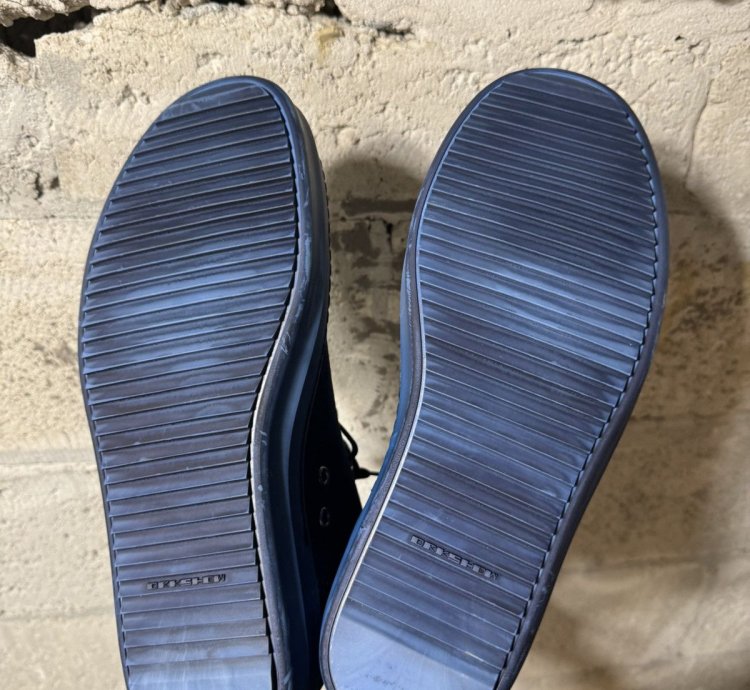 (NEW) RICK OWENS DRKSHDW High Top Ramones Blue