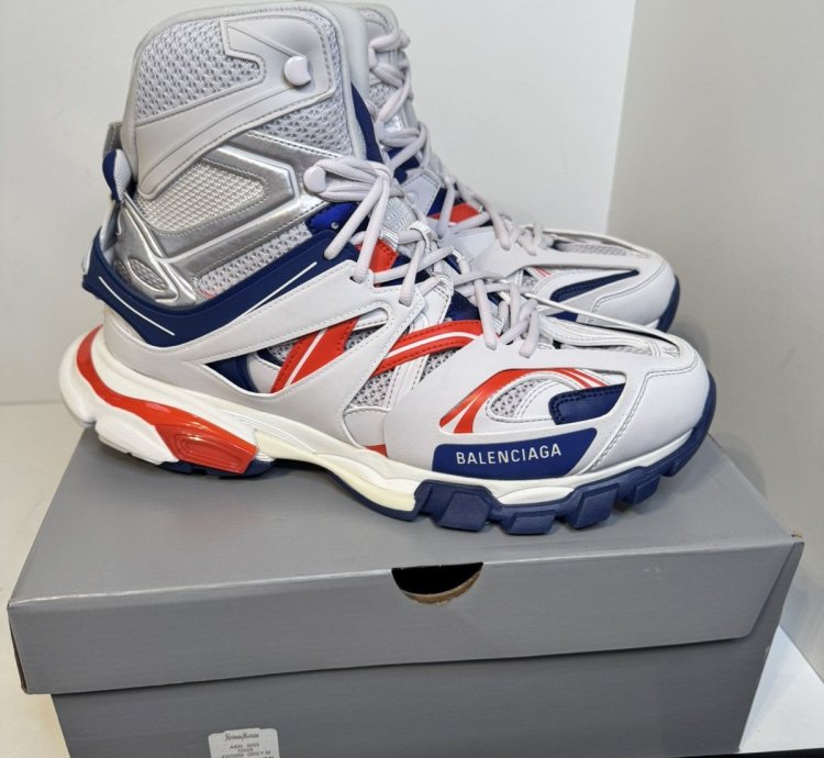 1290 Balenciaga Track Hike Multi Color High-Top Sneakers