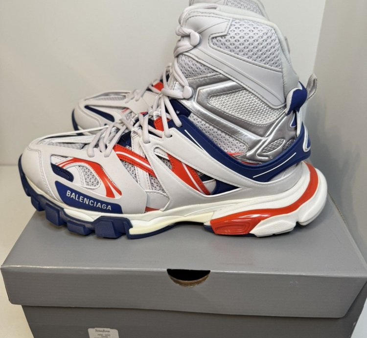 1290 Balenciaga Track Hike Multi Color High-Top Sneakers