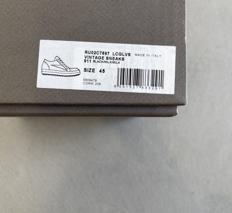 2023 Rick Owens Strobe Vintage Sneakers Vans - Size 45