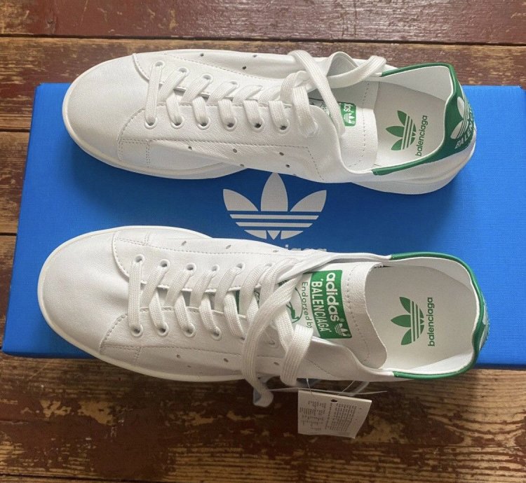 Adidas Balenciaga Stan Smith white green