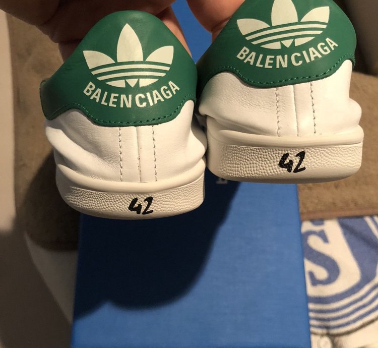Adidas Balenciaga Stan Smith white green