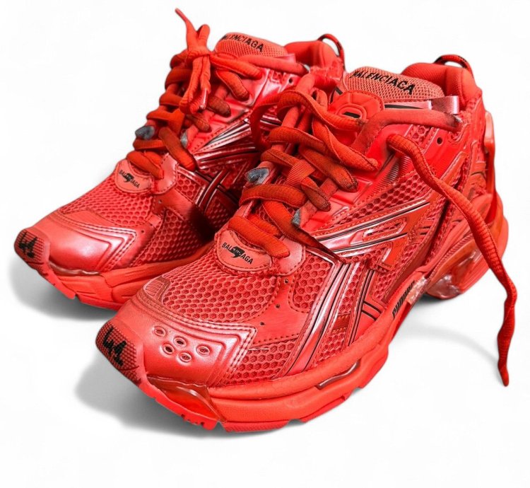 Balenciaga  41 Red Reconstructed Runner