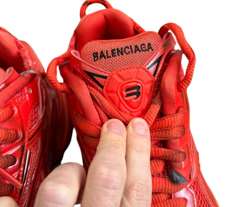 Balenciaga  41 Red Reconstructed Runner
