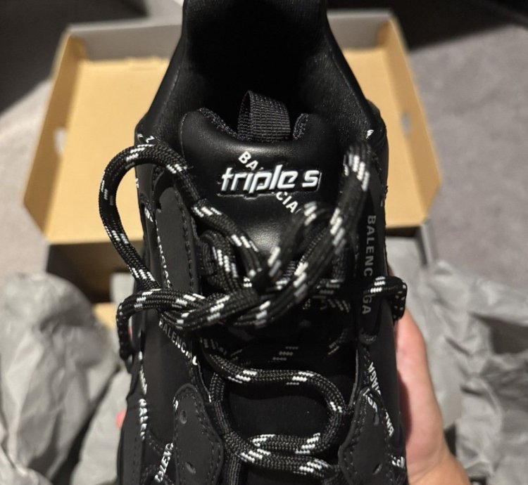 Balenciaga - Triple All Over Logo - Black