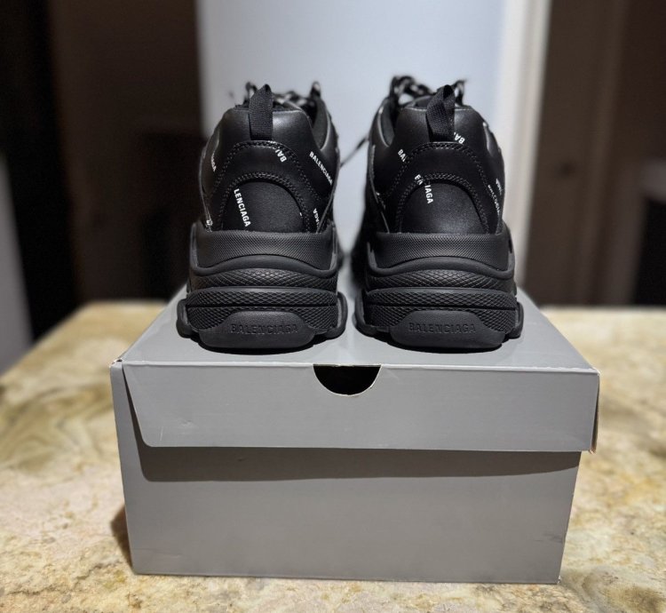 Balenciaga - Triple All Over Logo - Black