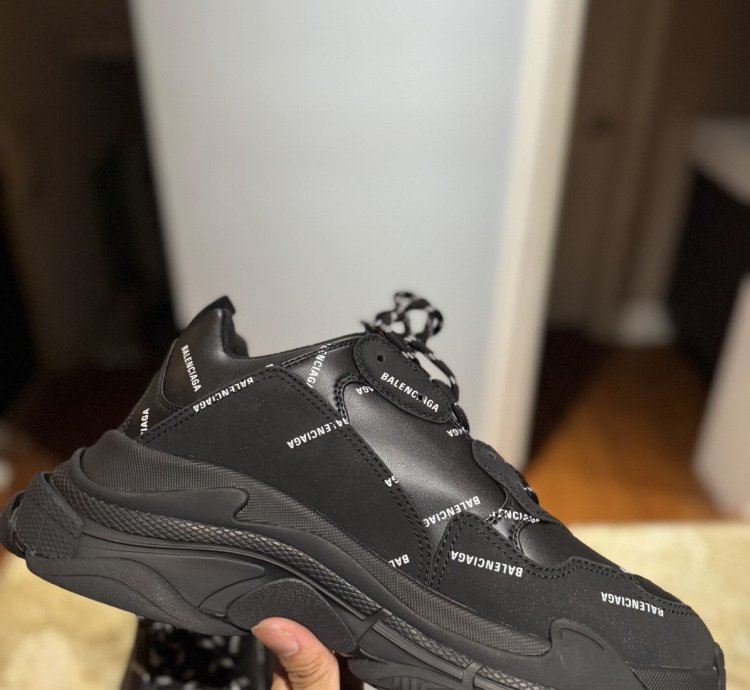 Balenciaga - Triple All Over Logo - Black