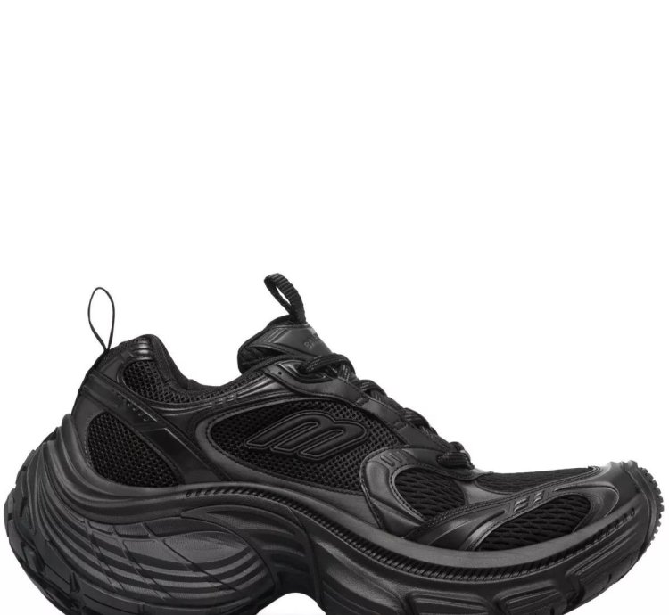Balenciaga 10XL Black Low Top Sneakers New FW24