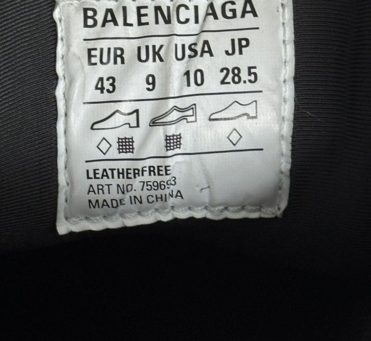 Balenciaga 3XL Black Suede Mesh