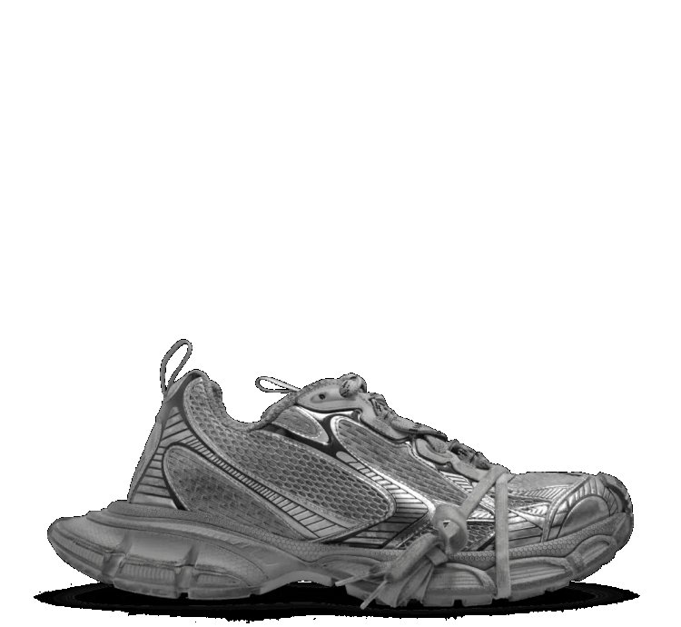 Balenciaga 3XL Men Gray Black Low Top Sneakers New
