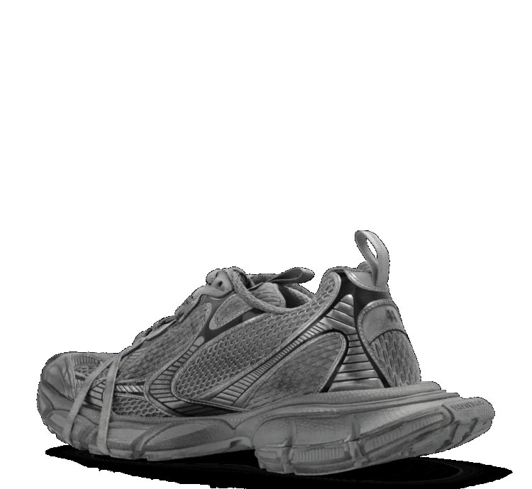 Balenciaga 3XL Men Gray Black Low Top Sneakers New