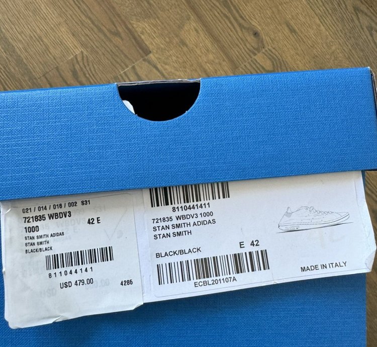 Balenciaga Adidas Stan Smiths (black) size 42