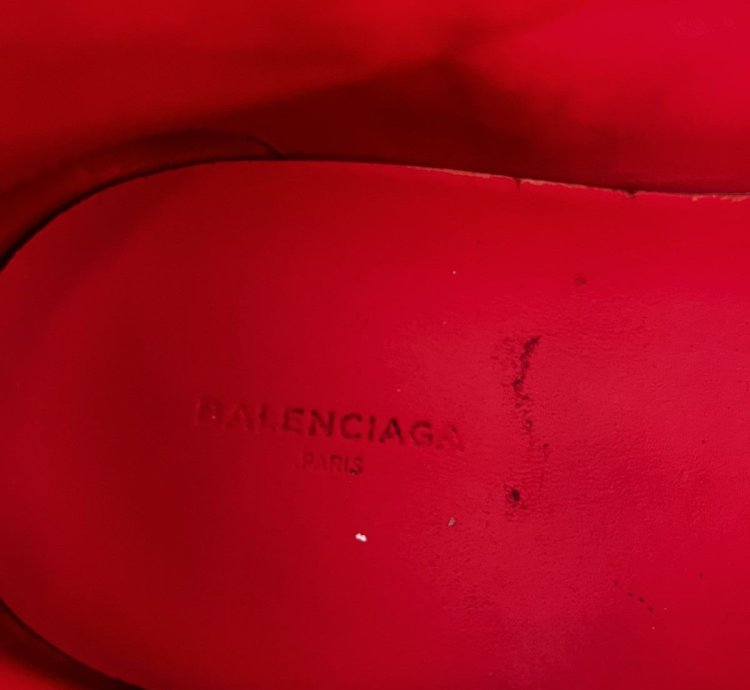 Balenciaga arena red dipped rare