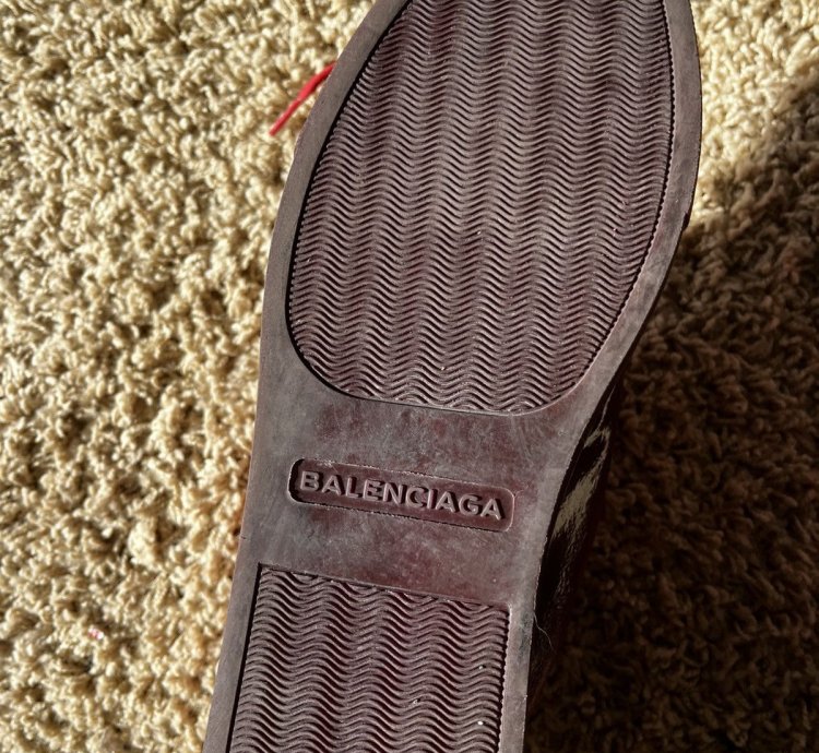 Balenciaga arena red dipped rare