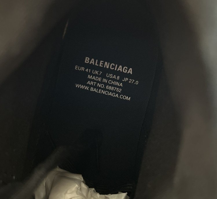 Balenciaga black distress Paris high tops