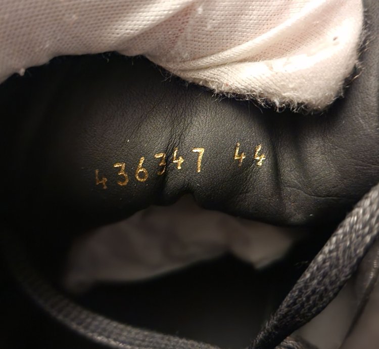 BALENCIAGA black high leather sneakers 12 US 11 UK 44