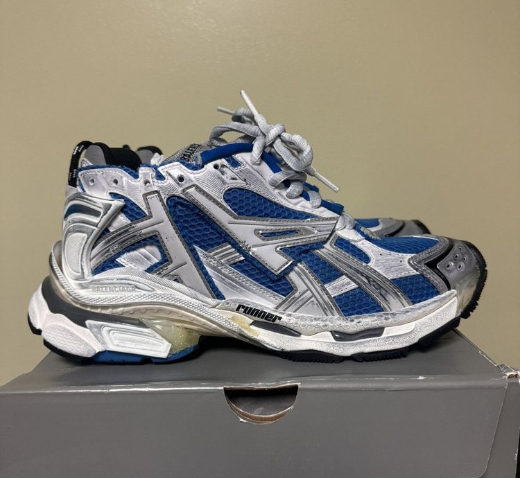 Balenciaga Blue Low top Runner