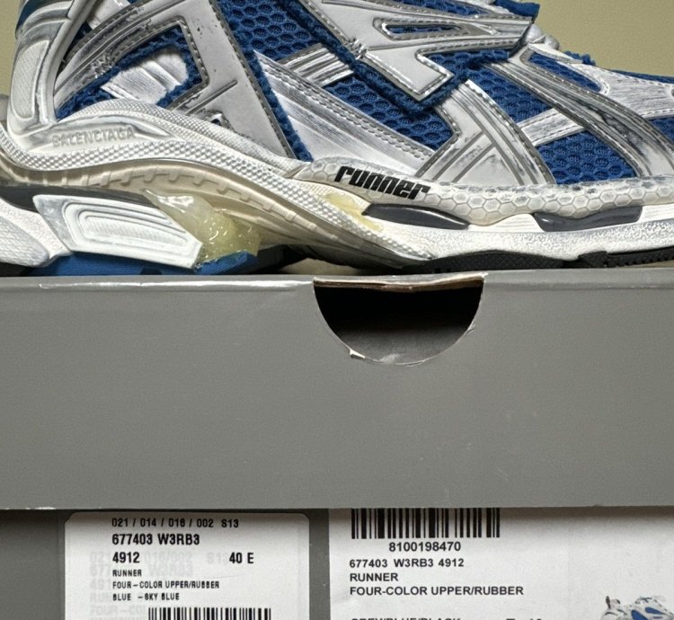 Balenciaga Blue Low top Runner