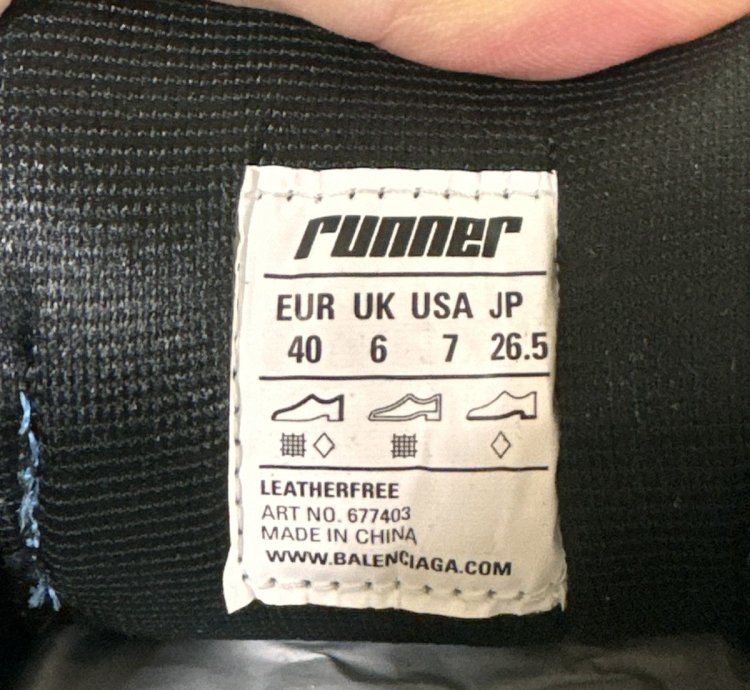 Balenciaga Blue Low top Runner