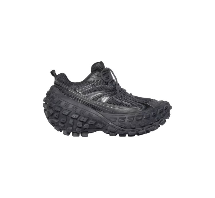 Balenciaga Bouncer 1250 Black Mesh Nylon Sneakers New