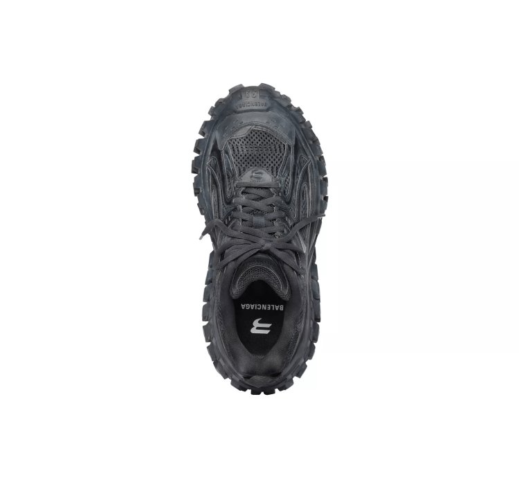 Balenciaga Bouncer 1250 Black Mesh Nylon Sneakers New