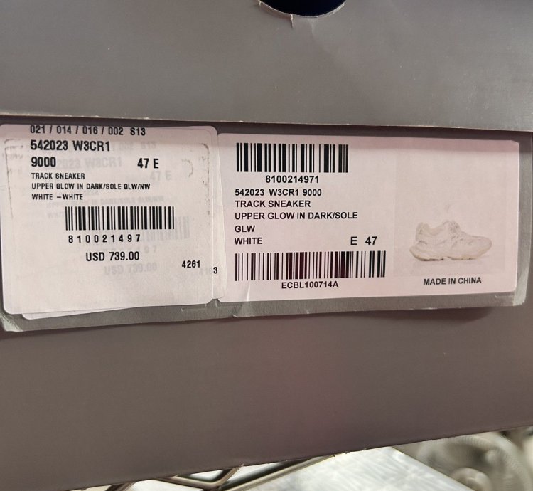 Balenciaga Glow in The Dark Track Sneaker