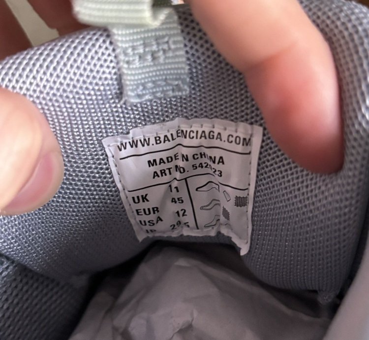 BALENCIAGA GREY TRACK SNEAKERS