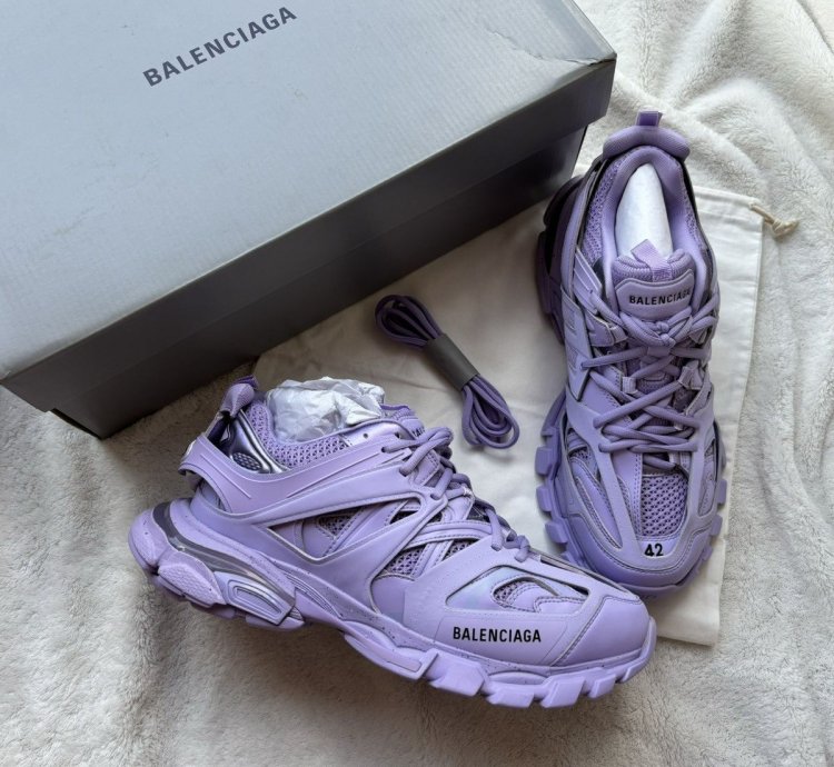 Balenciaga Lilac Purple Track Sneakers