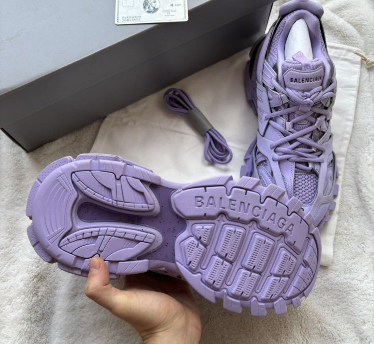 Balenciaga Lilac Purple Track Sneakers