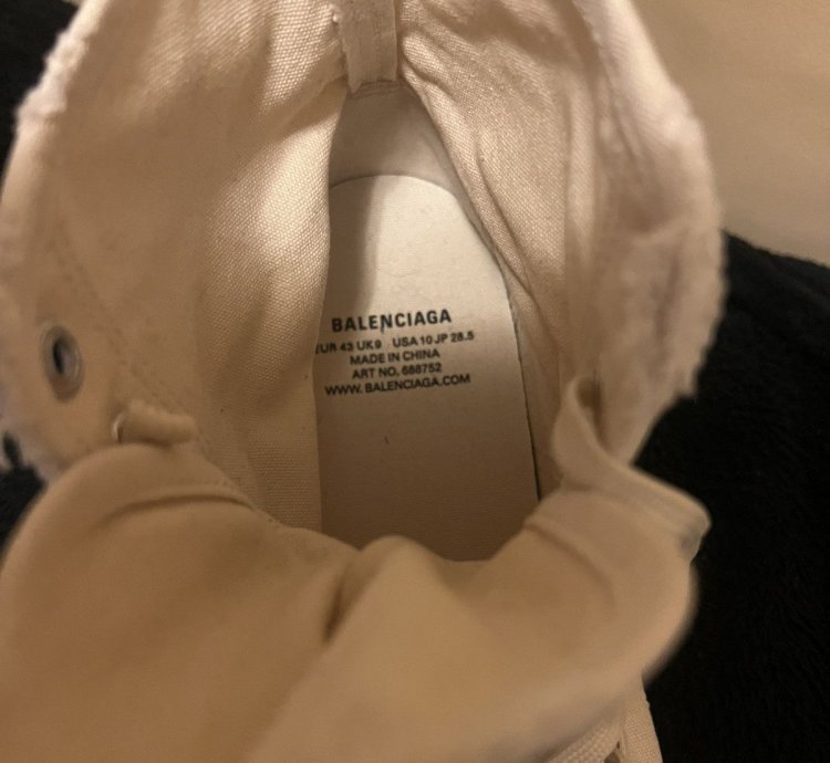 Balenciaga Paris high top shoe