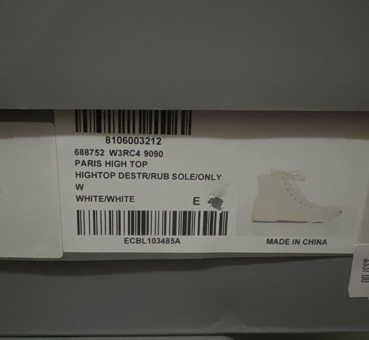 Balenciaga Paris high top shoe