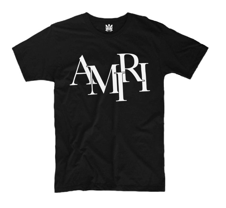 Amiri Staggered Hip Hop Logo T-Shirt USA