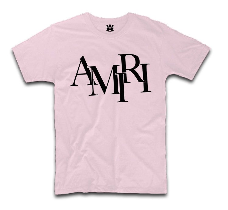 Amiri Staggered Hip Hop Logo T-Shirt USA