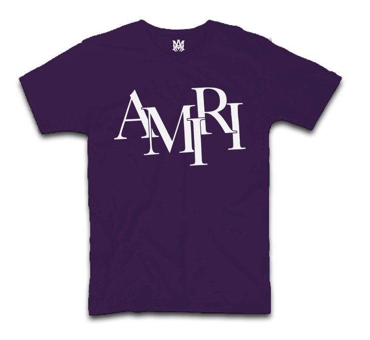 Amiri Staggered Hip Hop Logo T-Shirt USA
