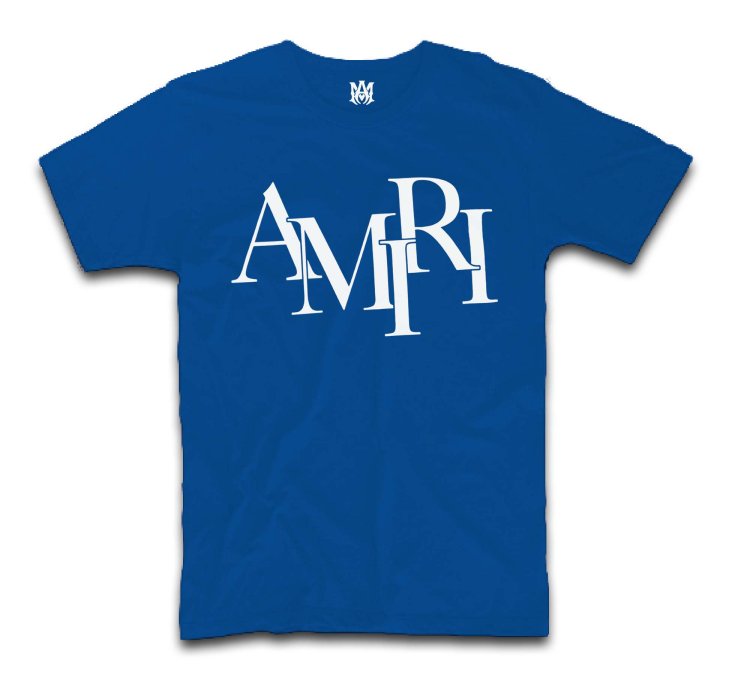 Amiri Staggered Hip Hop Logo T-Shirt USA