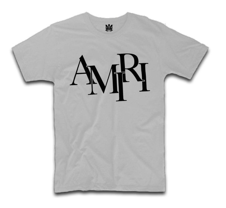 Amiri Staggered Hip Hop Logo T-Shirt USA