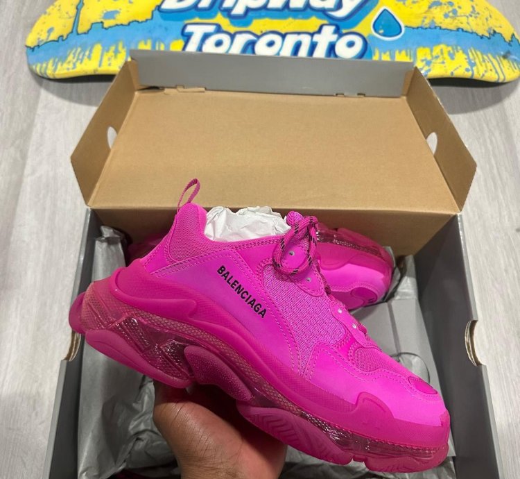 Balenciaga Pink Triple Sneakers