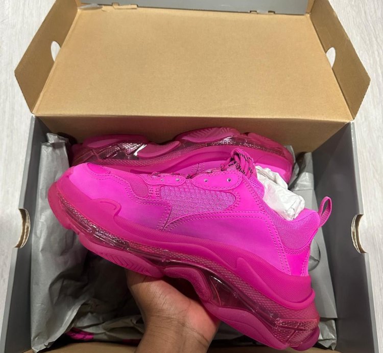 Balenciaga Pink Triple Sneakers